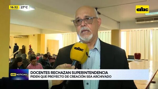 Video: docentes rechazan ley de Superintendencia - ABC Noticias - ABC Color