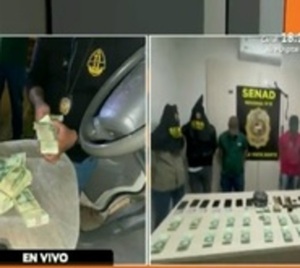 Sujetos detenidos con droga e importante suma de dinero en Amambay - Paraguay.com
