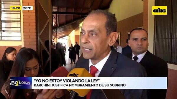 Video: Ángel Barchini justifica nombramiento de su sobrino - ABC Noticias - ABC Color