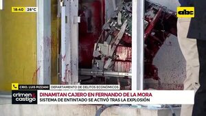 Video: delincuentes detonaron un cajero y se activó el entintado de billetes - Crimen y castigo - ABC Color