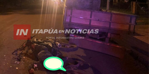 MOTOCICLISTA FALLECIÓ TRAS CHOCAR CONTRA CAMIONETA ESTACIONADA - Itapúa Noticias