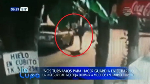Vecinos de Barrio Obrero tienen que hacer guardia ante incontenible inseguridad - Noticias Paraguay