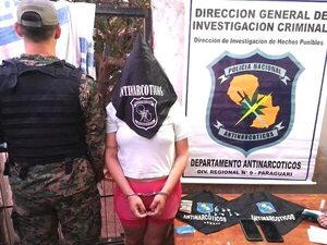 Una mujer fue detenida por ser supuestamente una microtraficante en Paraguarí - Nacionales - ABC Color
