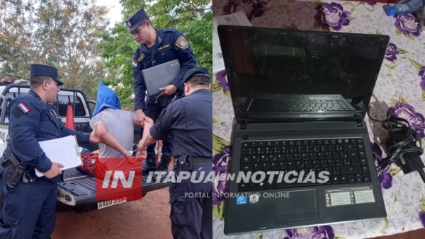 ATRAPARON A SUJETO QUE HURTÓ UNA NOTEBOOK DEL CEMA EN ENCARNACIÓN - Itapúa Noticias