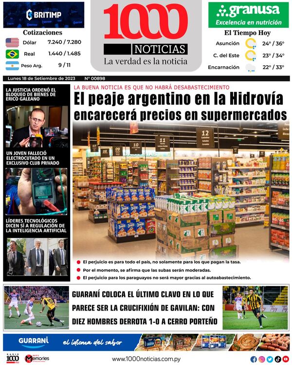 18 Setiembre 2023 | 1000 Noticias
