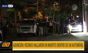 Hallan muerto a un hombre dentro de un automóvil en Asunción | Telefuturo