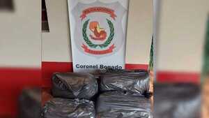 Descubren 6 bolsas de marihuana abandonadas en parada de ómnibus de Coronel Bogado