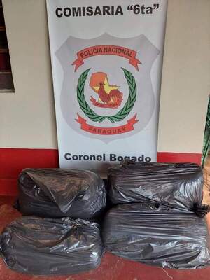 GUARDIA DE PARADA DE ÓMNIBUS HALLA 6 BOLSAS CON MARIHUANA EN CORONEL BOGADO