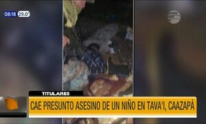 Cae presunto asesino de un niño en Tava'i | Telefuturo