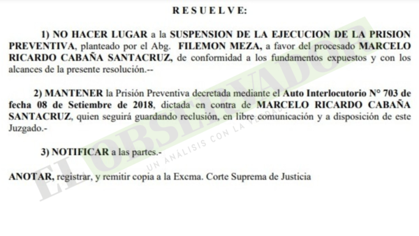 Peligro de fuga incide en rechazo a revocatoria de prisión para hermano de “Cucho”