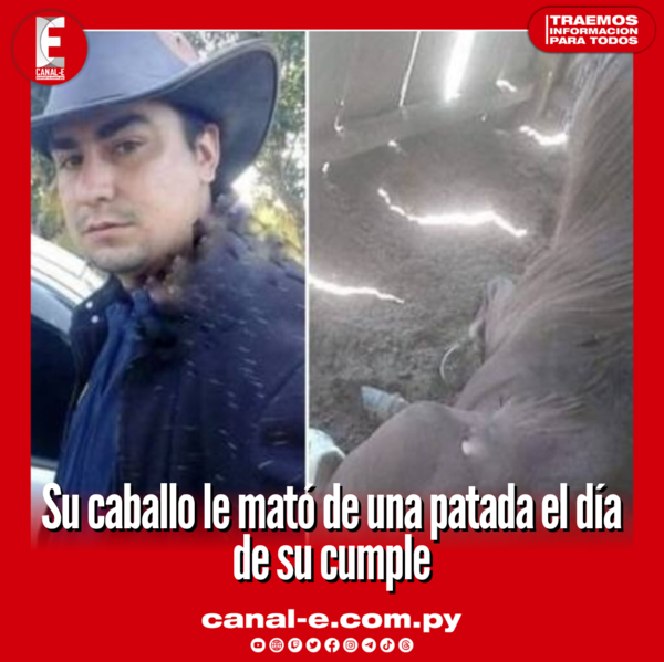 Su caballo le mató de una patada el día de su cumple