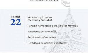 Adultos mayores cobrarán el 22 de setiembre