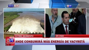 ANDE retira el 100% de energía de EBY desde este lunes - Noticias Paraguay