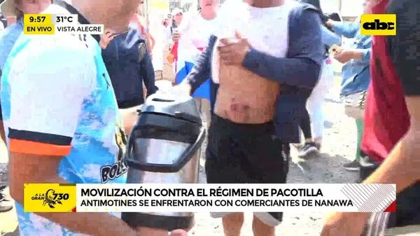 Video: Incidentes en movilización - ABC Noticias - ABC Color