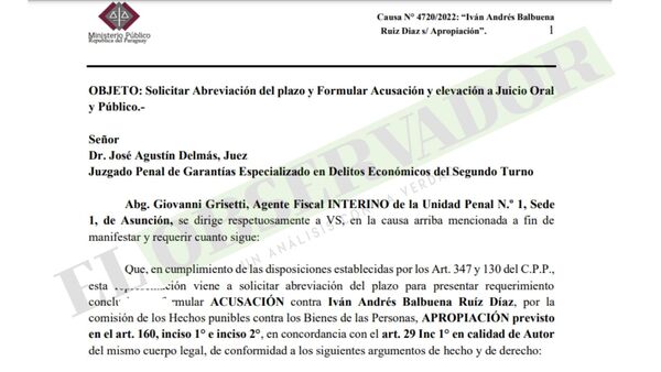 Acusan a abogado cercano a RGD por apropiarse de cheques y pagarés por valor de G 825 millones