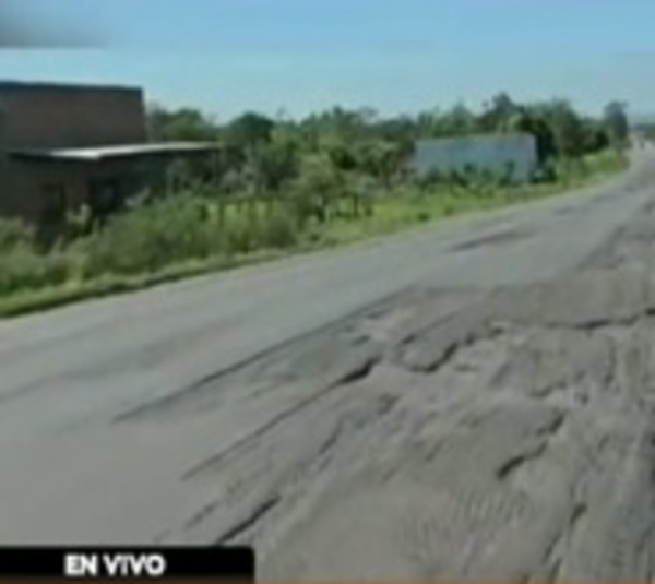 Ruta PY01 en pésimas condiciones - Paraguay.com