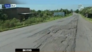 Ruta PY01 en pésimas condiciones - Noticias Paraguay