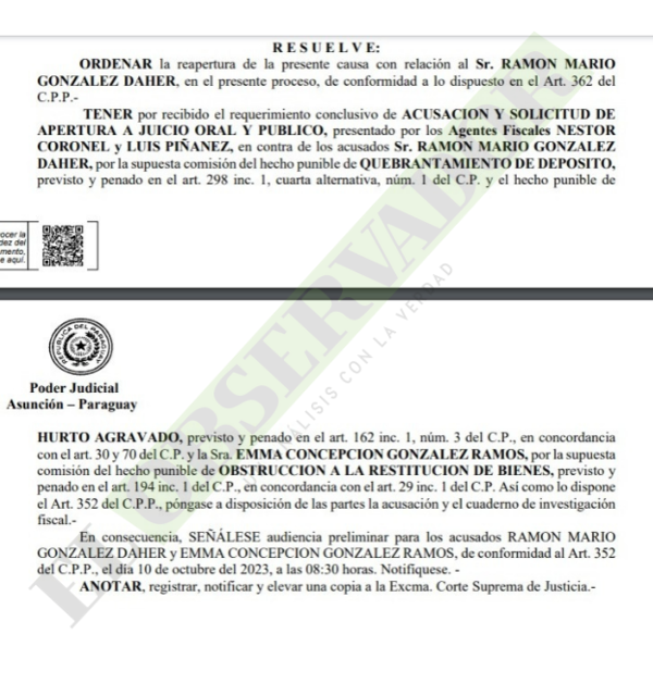 RGD y abogada comparecerán para preliminar por hurto de cheques