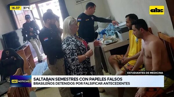 Video: Falsificaban documentos para adelantar semestres - ABC Noticias - ABC Color