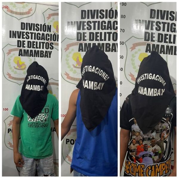 Detienen a tres menores en Bella Vista con moto robada y arma de fuego
