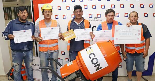 La Nación / Albañiles campeones agradecieron la oportunidad