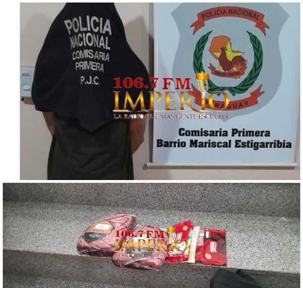 Detienen a brasileño por intentar hurtar productos cárnicos de un supermercado sin pagar - Radio Imperio 106.7 FM