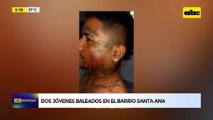 Video: Dos jóvenes baleados en el barrio Santa Ana  - ABC Noticias - ABC Color