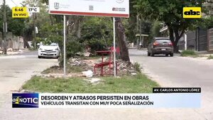 Video: Desorden y atrasos persisten en obras - ABC Noticias - ABC Color
