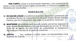 Tribunal de Sentencia confirma prisión de condenado por el caso Bombas Molotov 