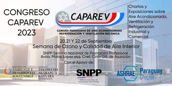Congreso de Caparev será el 20, 21 y 22 de septiembre en el SNPP