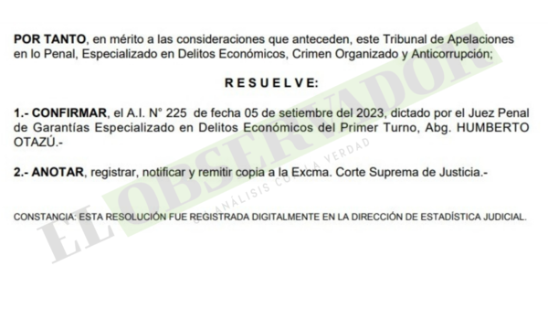 Cámara ratifica actuación de juez que admitió imputación al exsíndico de quiebras