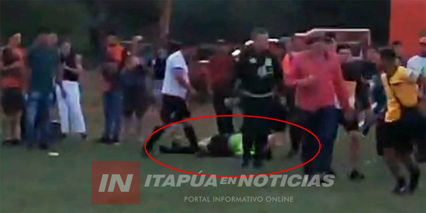 SIMPATIZANTE DE UN CLUB DE FÚTBOL AGREDIÓ A UNA VEEDORA DURANTE UN PARTIDO - Itapúa Noticias