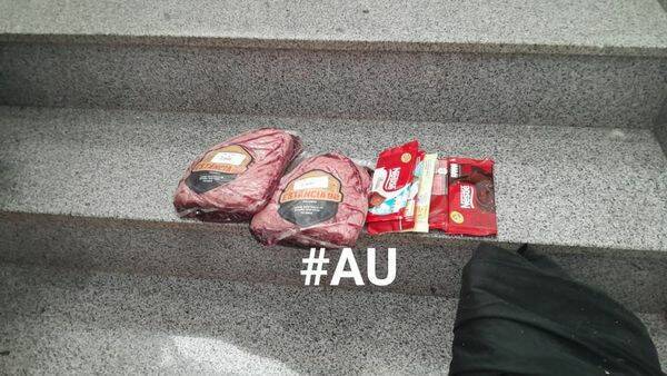 Cachan a rapai llevandose picaña y chocolates