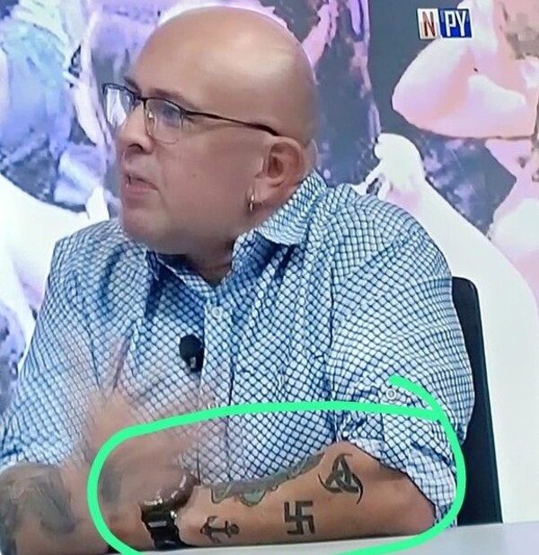 La Corte investiga a psicólogo forense por el tatuaje del símbolo nazi en el brazo izquierdo - La Tribuna