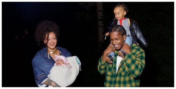 Rihanna y A$AP Rocky mostraron a su segundo hijo con una sesión de fotos en familia