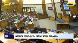 Video: Interior defiende su presupuesto para el 2024 - ABC Noticias - ABC Color