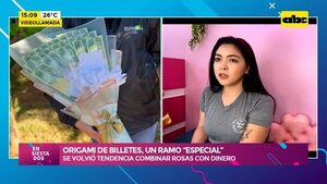 Video: Origami de billetes, un ramo ‘’especial’' - Ensiestados - ABC Color