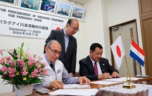 Japón suscribió contrato de construcción de los equipos de dragado para el río Paraguay - La Tribuna