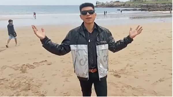 (VIDEO) Reaparece Alder Alcides con una polka kyre’y donde habla de su viaje a España