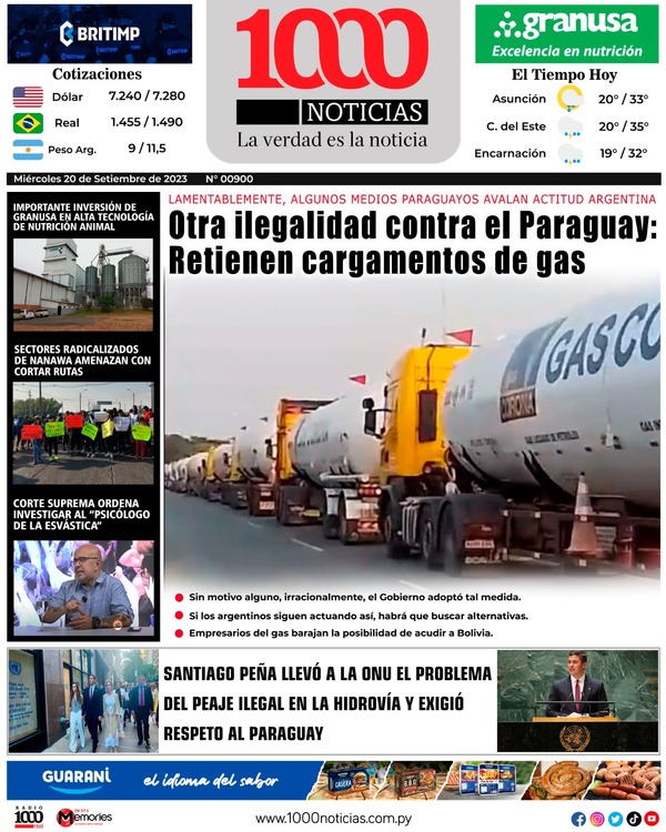 20 Setiembre 2023 | 1000 Noticias
