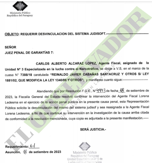 Pedido de fiscal para ser desvinculado de caso Cucho evidencia su negligencia