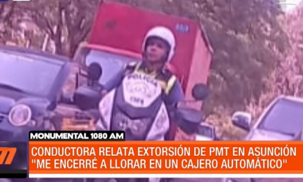 Conductora relata extorsión de agentes de la PMT | Telefuturo