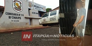 A PUNTA DE MACHETE EXIGÍA DINERO PARA BEBER ALCOHOL Y FUE DETENIDO - Itapúa Noticias