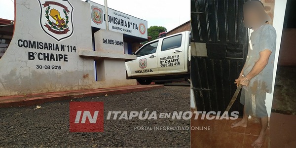 A PUNTA DE MACHETE EXIGÍA DINERO PARA BEBER ALCOHOL Y FUE DETENIDO - Itapúa Noticias