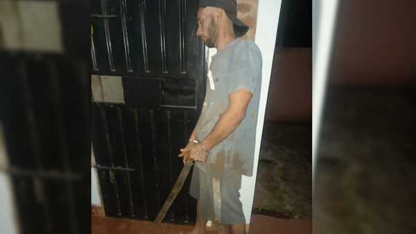 Hombre amenazó a su madre y hermano con un machete en Chaipé