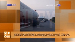 Argentina retiene camiones paraguayos con gas - Noticias Paraguay