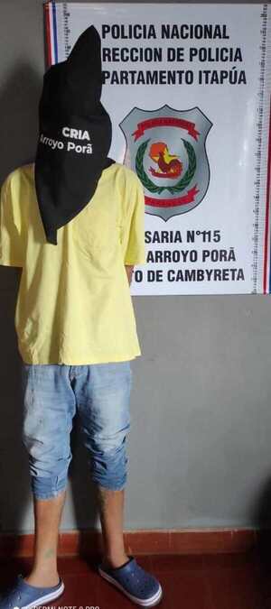 DEMORAN A PRESUNTO RESPONSABLE DE HURTO DOMICILIARIO EN CAMBYRETÁ