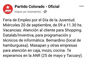 Feria de empleo de la ANR ofrece oportunidades en diversos sectores - ADN Digital