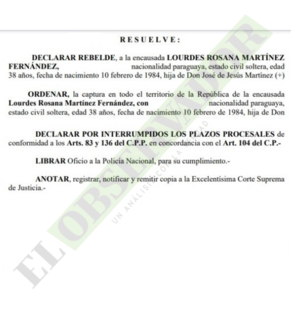 Acusada por falsear elecciones no compareció a preliminar y ordenan su captura