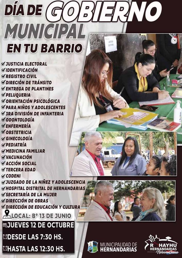 Comuna de Hernandarias promueve “Día de gobierno municipal en tu barrio” | DIARIO PRIMERA PLANA